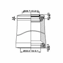Deda IN-4 Jeu De Direction Intégré 1 1/8"- 1 1/4 -VTT Soldes Magasin DEDA Steuersatzintegriert HDIN84ASUJN 02