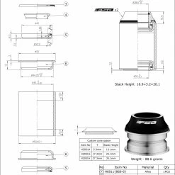 FSA Jeu De Direction Orbit Z ZS44/28,6 - ZS44/30 -VTT Soldes Magasin FSA Orbit Z scaled