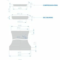 RITCHEY Jeu De Direction Comp Drop-In Tapered 5.15mm -VTT Soldes Magasin Ritchey CompDrop 33030817004 03