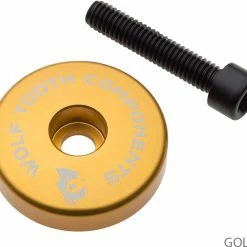 Wolf Tooth Components Capuchon Ahead Ultraléger Spacer Intégré De 5 Mm 12 Wolf Tooth Components Capuchon Ahead Ultraléger Spacer Intégré De 5 Mm -VTT Soldes Magasin STEMCAP5MMGLD