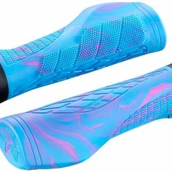 Supacaz Poignées EGrip -VTT Soldes Magasin bild 2 EG 03 egrip blue pink splash
