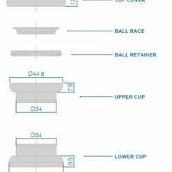 RITCHEY Jeu De Direction Comp 1 1/8" EC34 5 RITCHEY Jeu De Direction Comp 1 1/8" EC34 -VTT Soldes Magasin ritchey 20109112 Comp 1 18 EC34 Steuersatz 33000817007 2