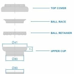 RITCHEY Jeu De Direction Comp Threaded 1" EC30 -VTT Soldes Magasin ritchey 20109113 Comp threaded 1 EC30 Steuersatz 3000817004 2