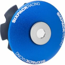 Sixpack Racing Capuchon Ahead Menace 1 1/8 -VTT Soldes Magasin sixpack aheadcap menace blue d